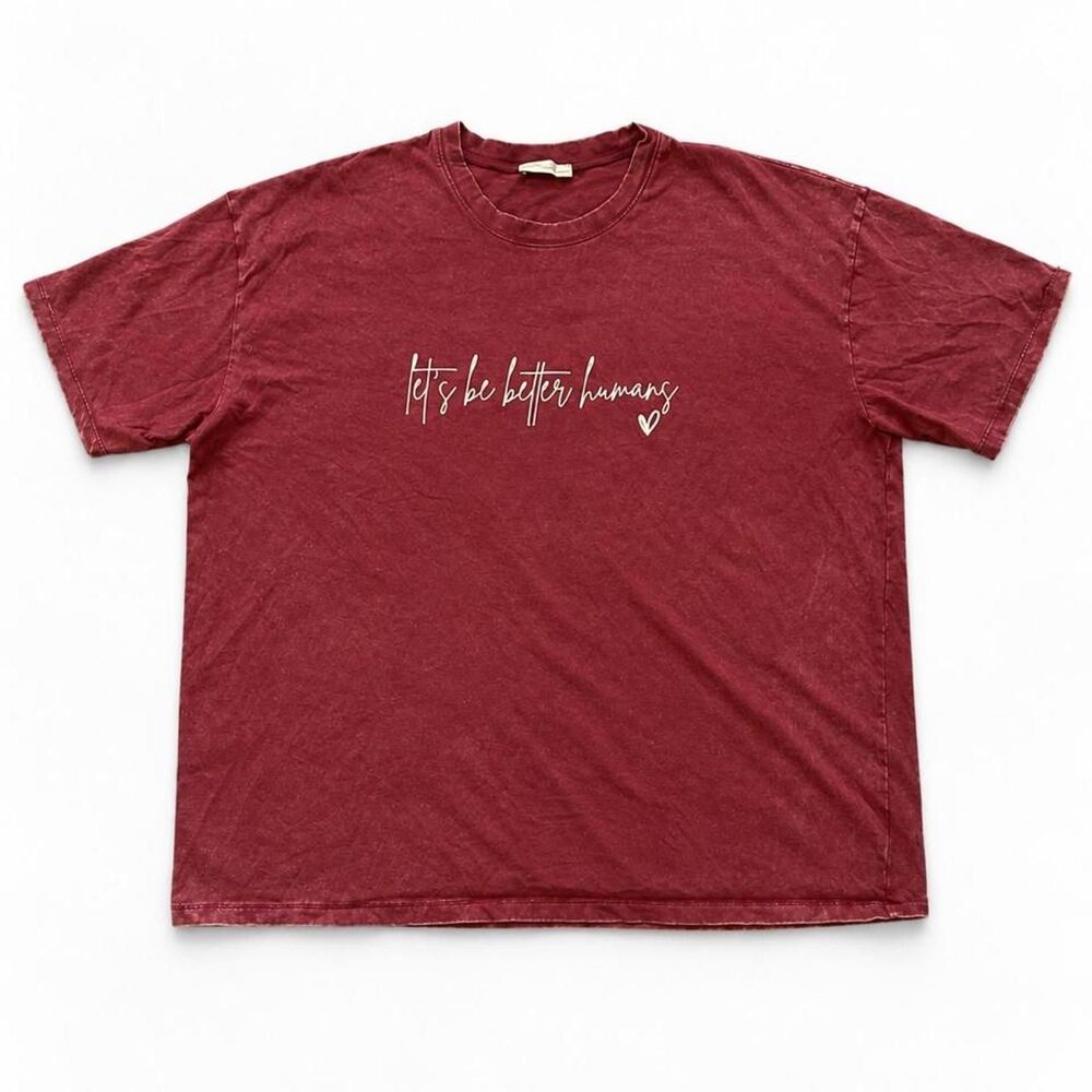 Zenana Women's Burgundy and Red T-shirt